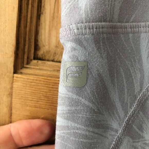Fabletics Women's Size Small Blue Gray Floral Leggings Athletic Workout - Picture 4 of 8
